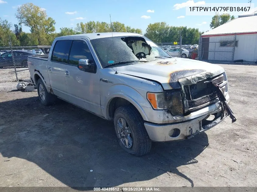 2009 Ford F-150 Fx4/King Ranch/Lariat/Platinum/Xl/Xlt VIN: 1FTPW14V79FB18467 Lot: 40439512