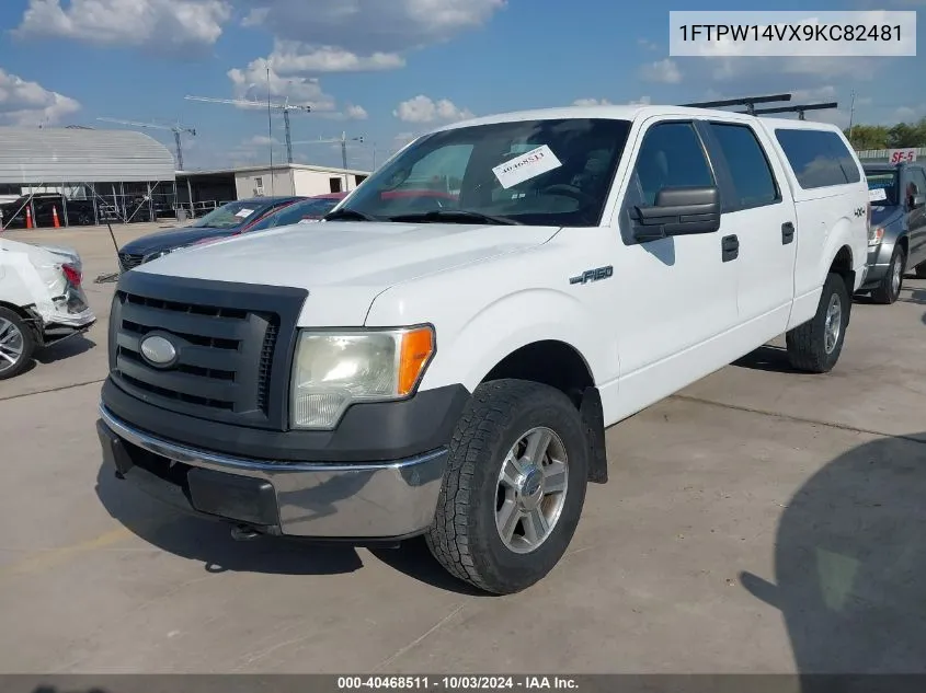 2009 Ford F-150 Fx4/King Ranch/Lariat/Platinum/Xl/Xlt VIN: 1FTPW14VX9KC82481 Lot: 40468511