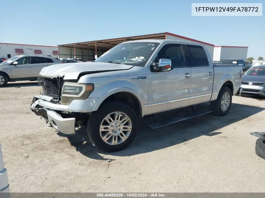 2009 Ford F-150 Platinum VIN: 1FTPW12V49FA78772 Lot: 40489209