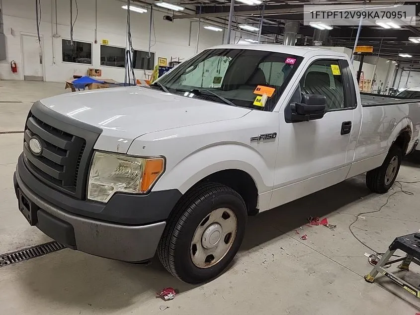 2009 Ford F-150 Xl/Xlt VIN: 1FTPF12V99KA70951 Lot: 40559986