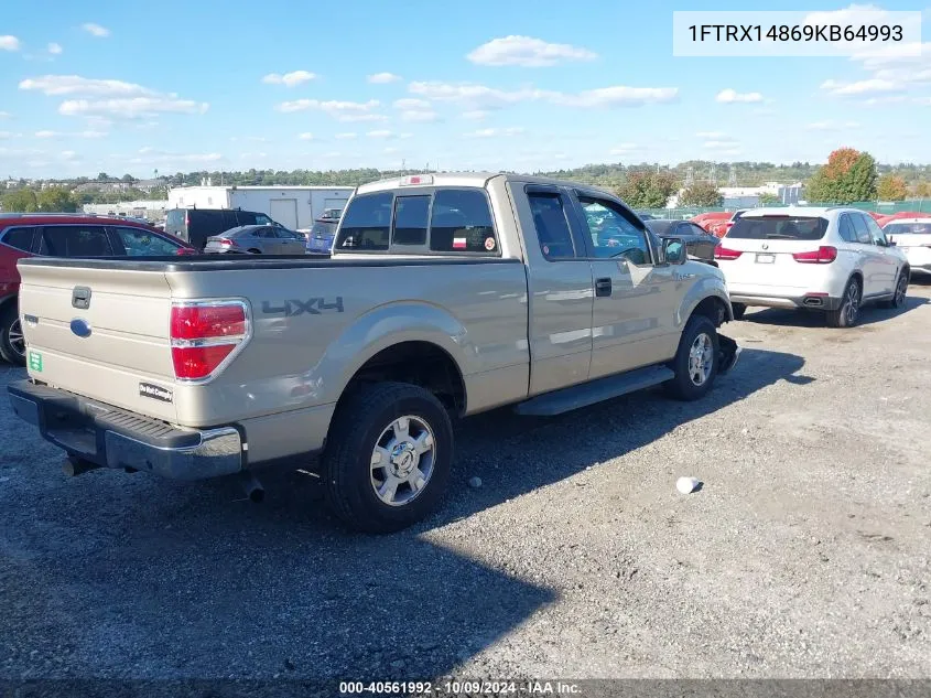 2009 Ford F-150 Stx/Xl/Xlt VIN: 1FTRX14869KB64993 Lot: 40561992