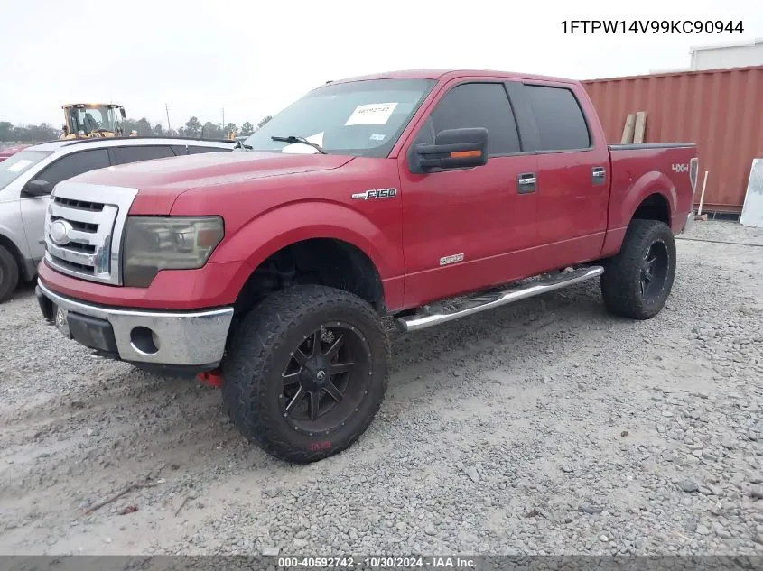 2009 Ford F-150 Xlt VIN: 1FTPW14V99KC90944 Lot: 40592742