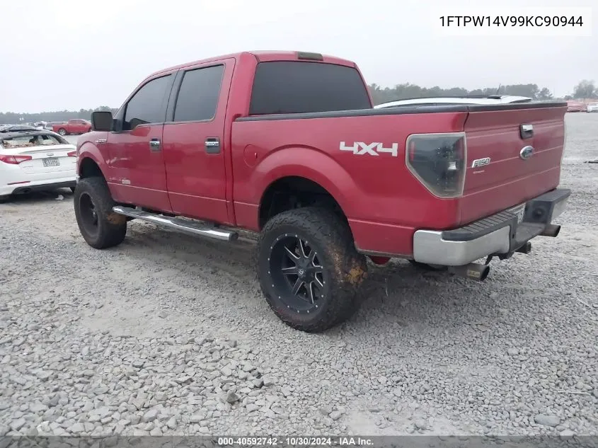 2009 Ford F-150 Xlt VIN: 1FTPW14V99KC90944 Lot: 40592742