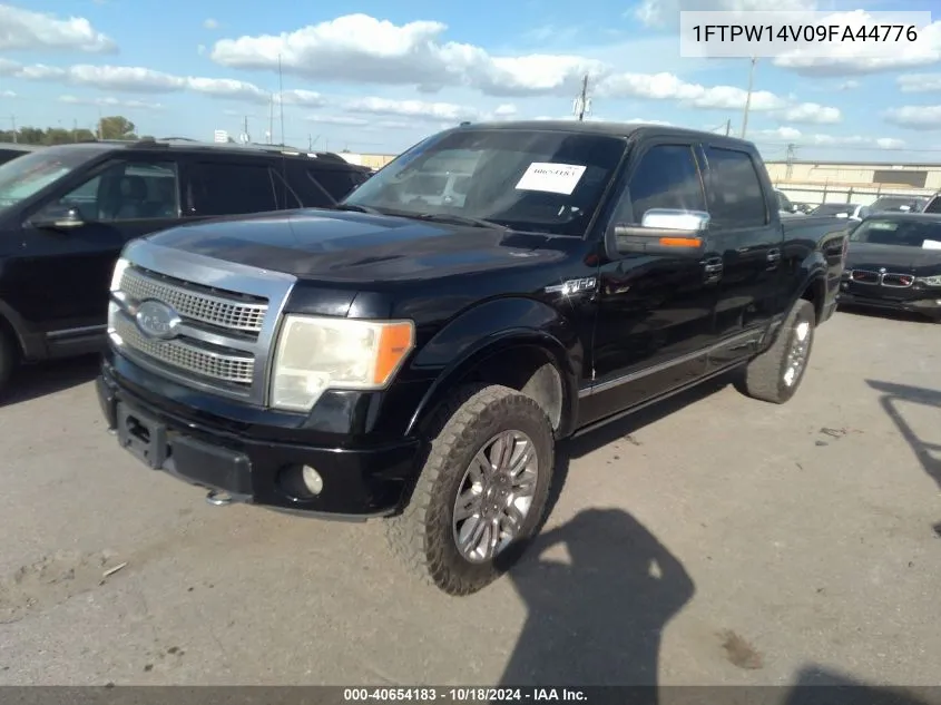 2009 Ford F-150 Fx4/King Ranch/Lariat/Platinum/Xl/Xlt VIN: 1FTPW14V09FA44776 Lot: 40654183