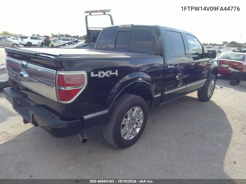 2009 Ford F-150 Fx4/King Ranch/Lariat/Platinum/Xl/Xlt VIN: 1FTPW14V09FA44776 Lot: 40654183