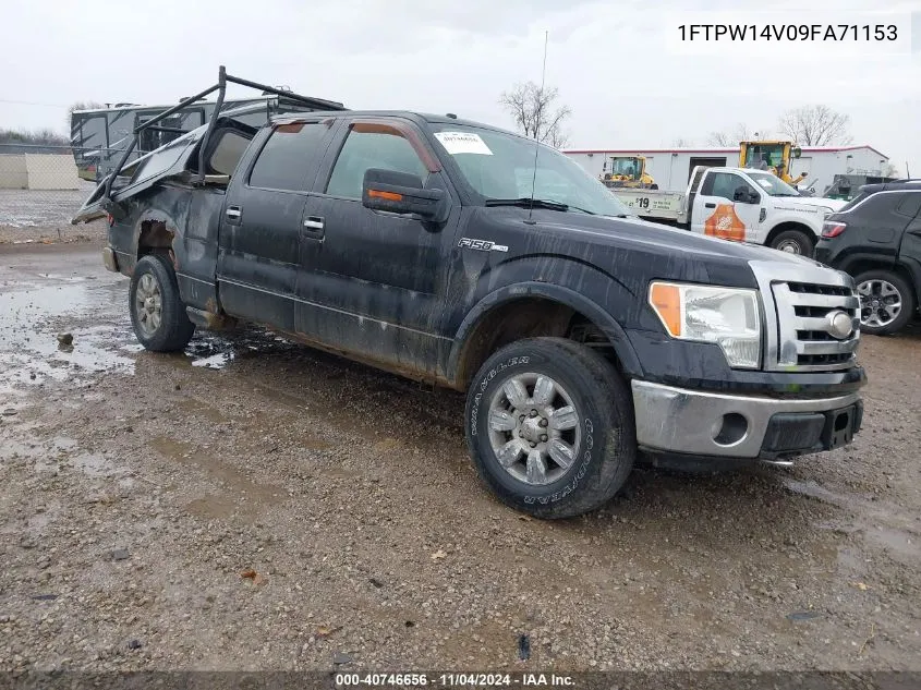 2009 Ford F150 Xlt VIN: 1FTPW14V09FA71153 Lot: 40746656