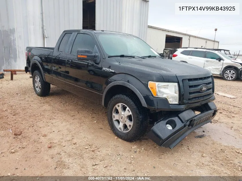 2009 Ford F-150 Fx4/Lariat/Xl/Xlt VIN: 1FTPX14V99KB43925 Lot: 40751762