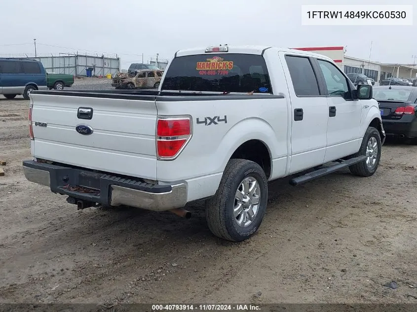 2009 Ford F-150 Xlt VIN: 1FTRW14849KC60530 Lot: 40793914