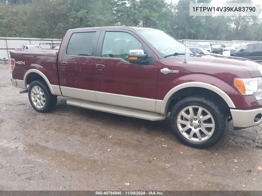 2009 Ford F-150 Fx4/King Ranch/Lariat/Platinum/Xl/Xlt VIN: 1FTPW14V39KA83790 Lot: 40794940