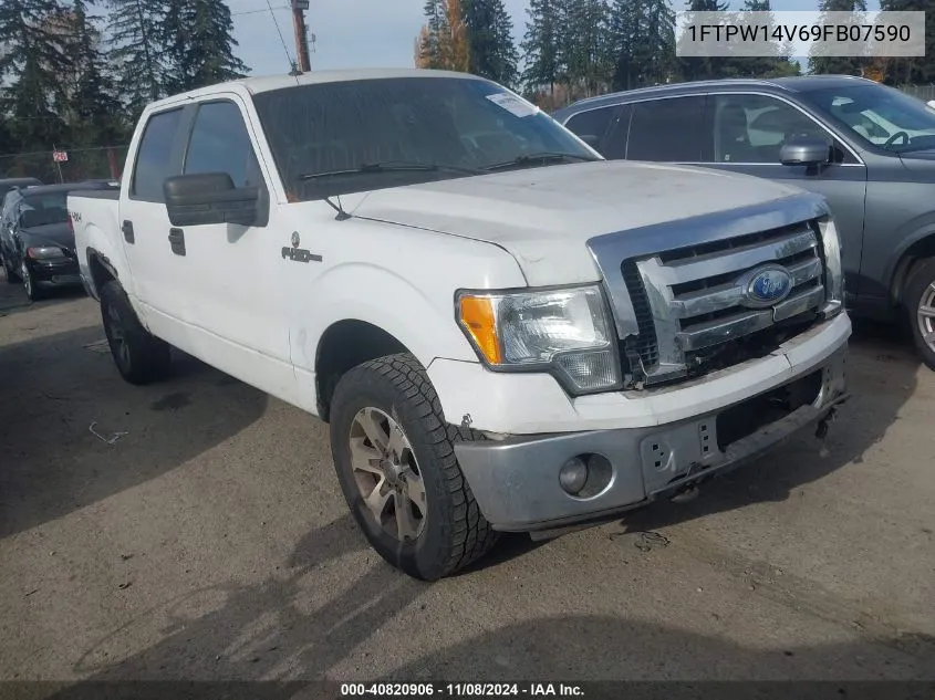 2009 Ford F-150 Xlt VIN: 1FTPW14V69FB07590 Lot: 40820906