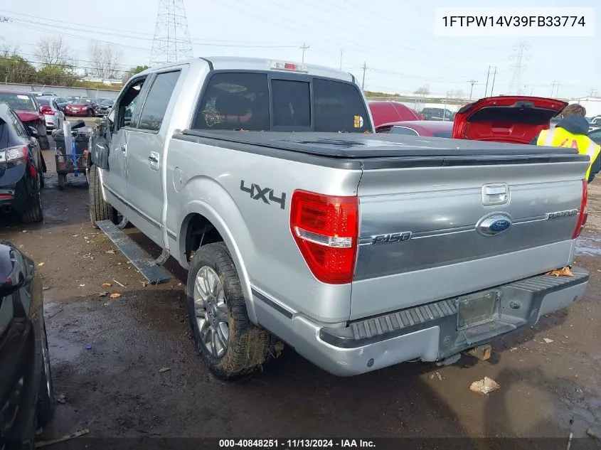 1FTPW14V39FB33774 2009 Ford F-150 Fx4/King Ranch/Lariat/Platinum/Xl/Xlt