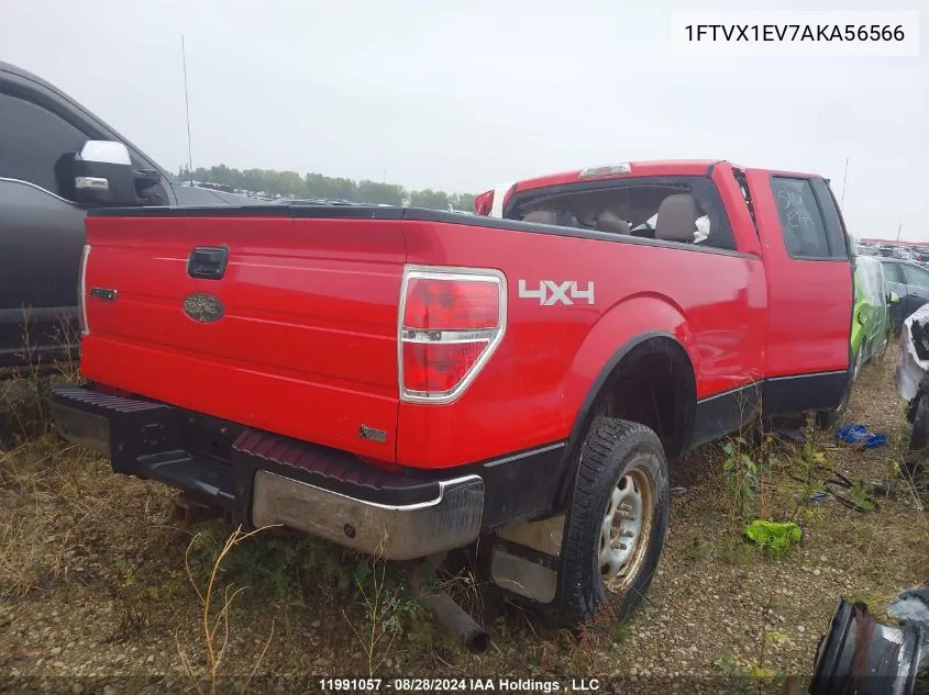 2010 Ford F-150 Fx4/Lariat/Svt Raptor/Xl/Xlt VIN: 1FTVX1EV7AKA56566 Lot: 11991057