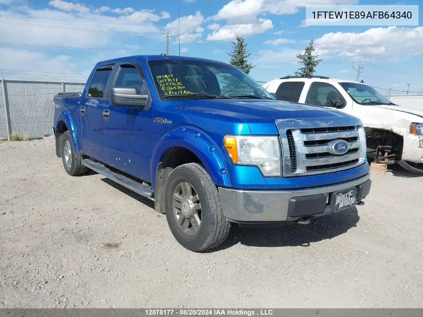 2010 Ford F150 Supercrew VIN: 1FTEW1E89AFB64340 Lot: 12078177