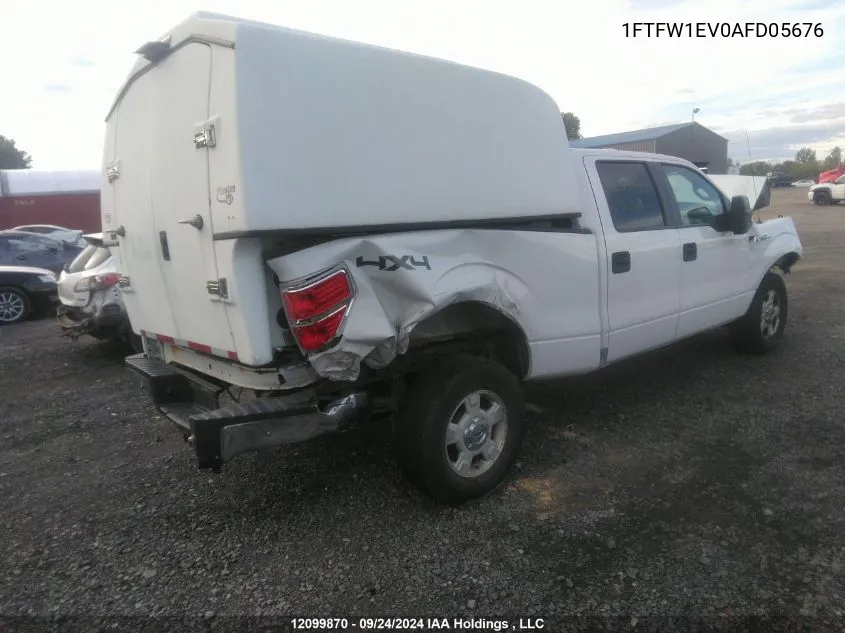 2010 Ford F-150 VIN: 1FTFW1EV0AFD05676 Lot: 12099870