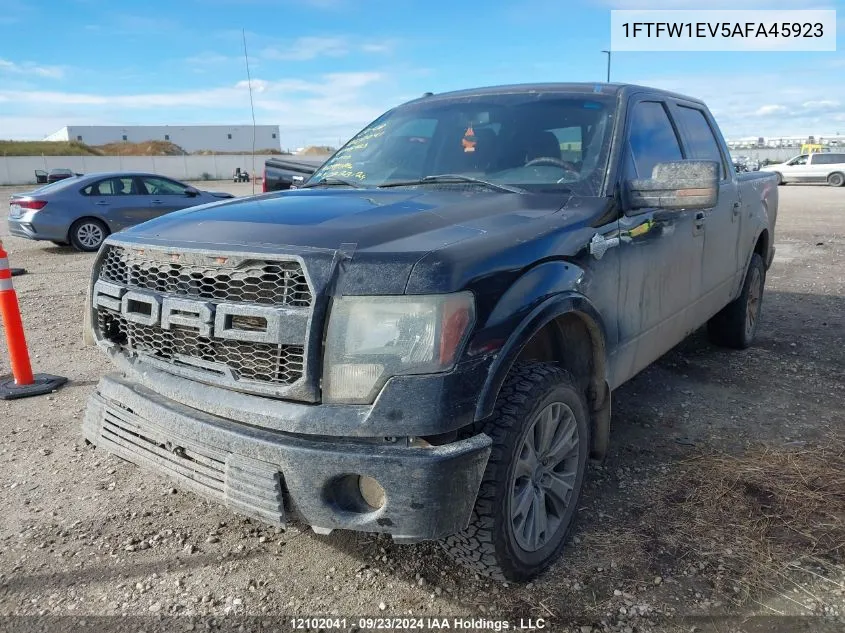 2010 Ford F-150 VIN: 1FTFW1EV5AFA45923 Lot: 12102041