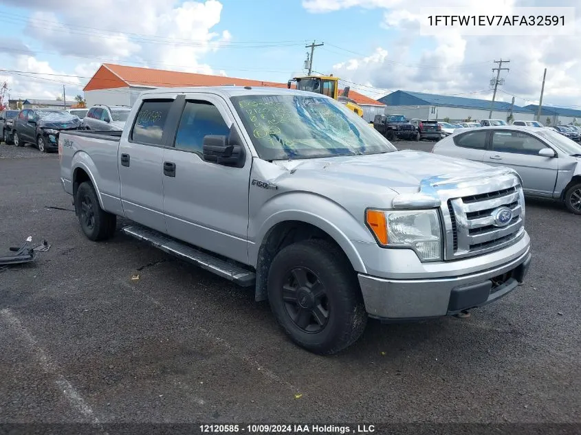 1FTFW1EV7AFA32591 2010 Ford F150 Supercrew