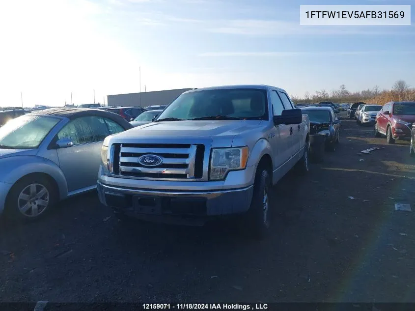 2010 Ford F-150 VIN: 1FTFW1EV5AFB31569 Lot: 12159071