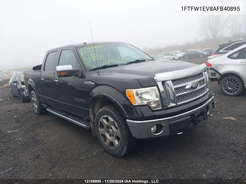 2010 Ford F-150 VIN: 1FTFW1EV8AFB40895 Lot: 12159898