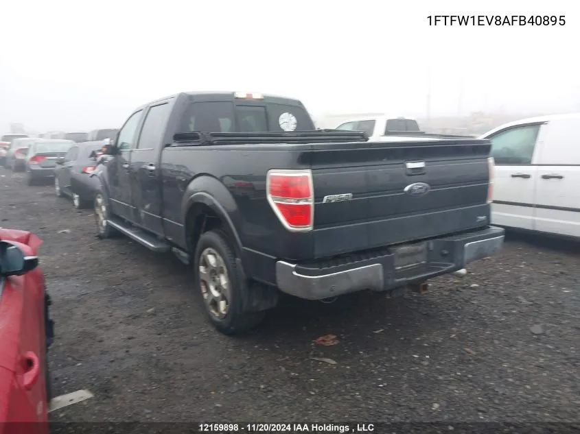 2010 Ford F-150 VIN: 1FTFW1EV8AFB40895 Lot: 12159898