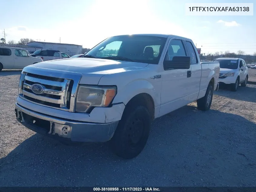 2010 Ford F-150 Lariat/Xl/Xlt VIN: 1FTFX1CVXAFA63138 Lot: 38108958