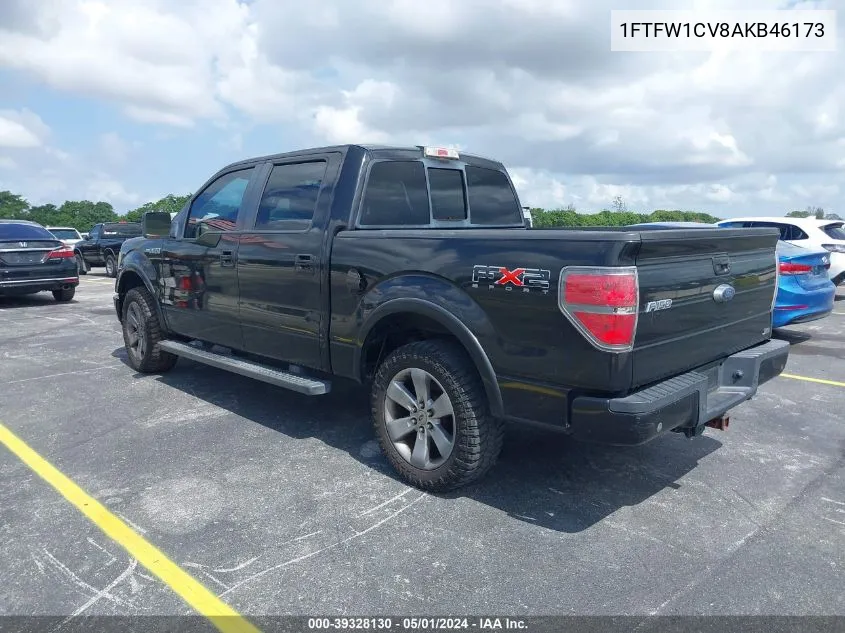 2010 Ford F-150 Fx2 Sport/Harley-Davidson/King Ranch/Lariat/Platinum/Xl/Xlt VIN: 1FTFW1CV8AKB46173 Lot: 39328130