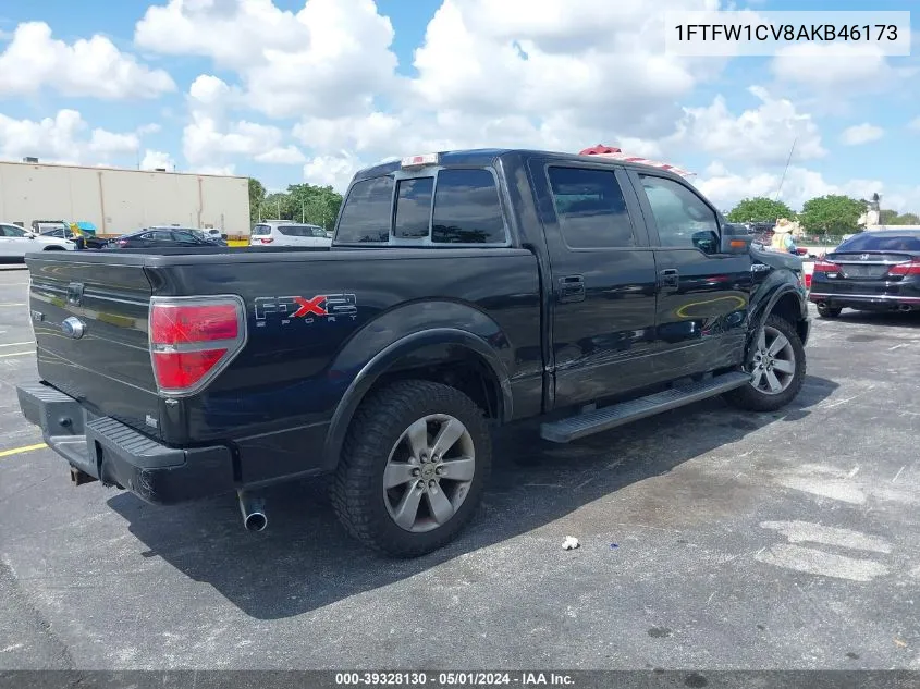 2010 Ford F-150 Fx2 Sport/Harley-Davidson/King Ranch/Lariat/Platinum/Xl/Xlt VIN: 1FTFW1CV8AKB46173 Lot: 39328130