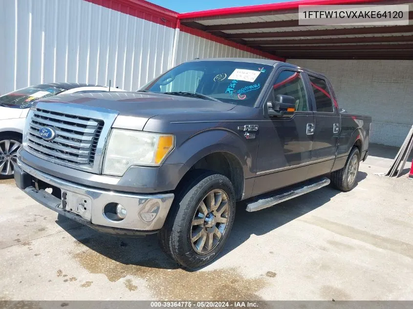 1FTFW1CVXAKE64120 2010 Ford F-150 Xlt