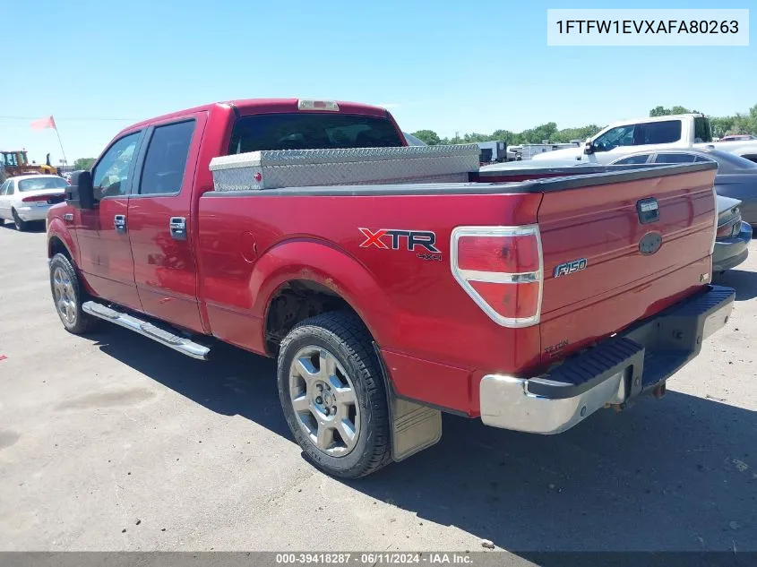 1FTFW1EVXAFA80263 2010 Ford F-150 Fx4/Lariat/Xl/Xlt