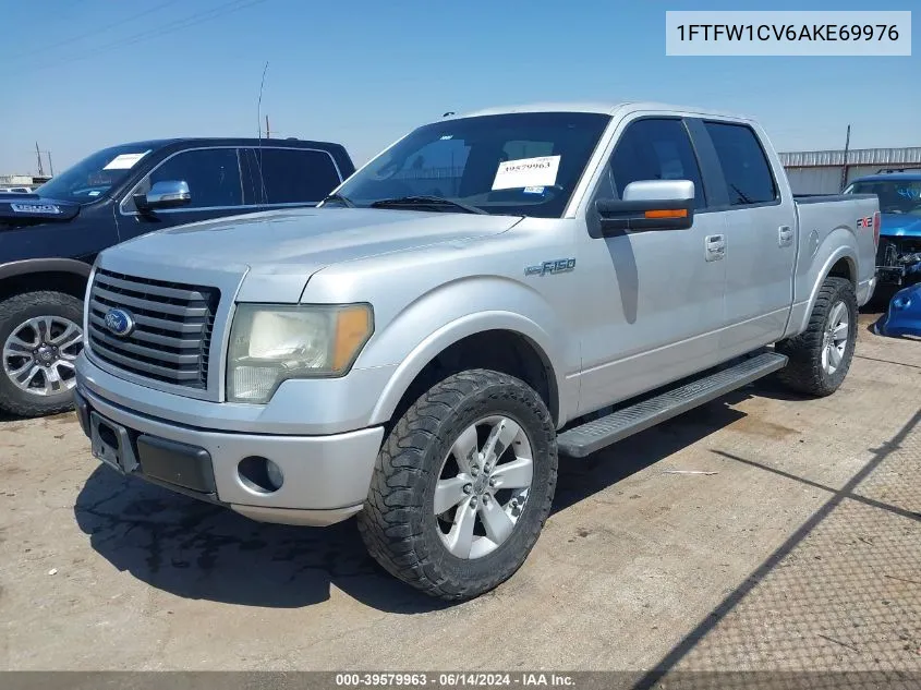 2010 Ford F-150 Fx2 Sport/Harley-Davidson/King Ranch/Lariat/Platinum/Xl/Xlt VIN: 1FTFW1CV6AKE69976 Lot: 39579963