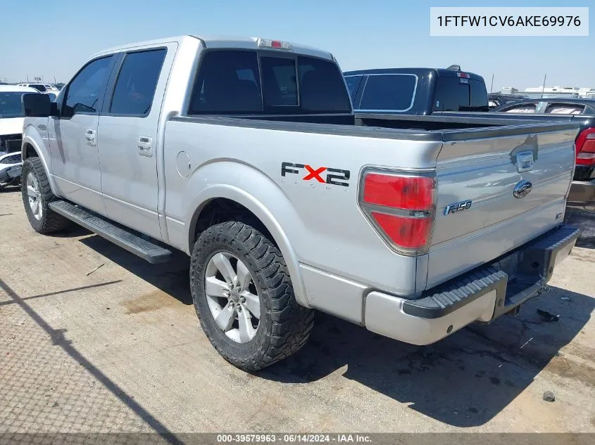 1FTFW1CV6AKE69976 2010 Ford F-150 Fx2 Sport/Harley-Davidson/King Ranch/Lariat/Platinum/Xl/Xlt