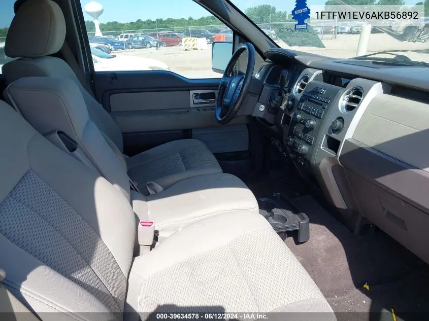 1FTFW1EV6AKB56892 2010 Ford F-150 Xlt