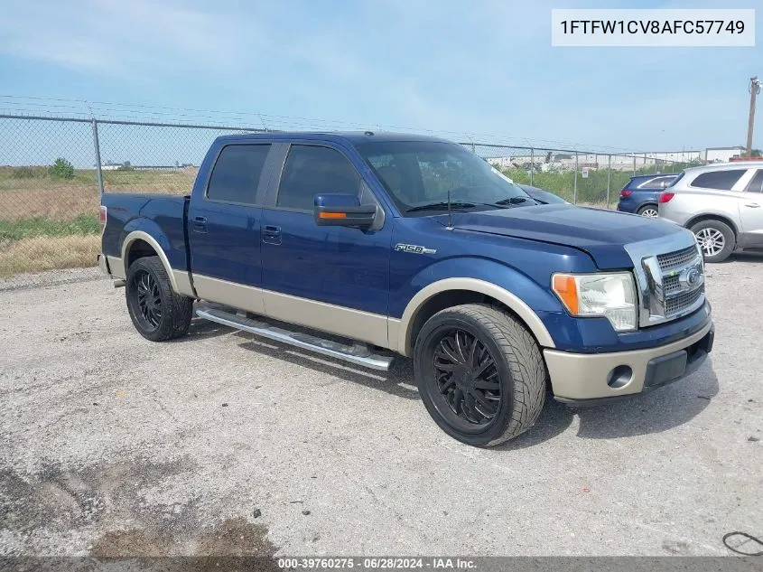 2010 Ford F-150 Fx2 Sport/Harley-Davidson/King Ranch/Lariat/Platinum/Xl/Xlt VIN: 1FTFW1CV8AFC57749 Lot: 39760275