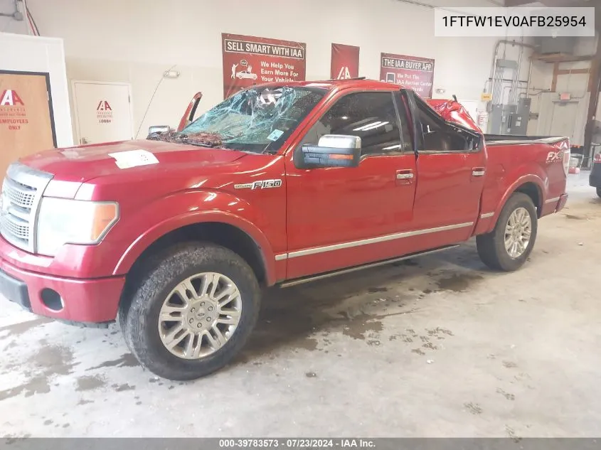 2010 Ford F-150 Fx4/Harley-Davidson/King Ranch/Lariat/Platinum/Xl/Xlt VIN: 1FTFW1EV0AFB25954 Lot: 39783573