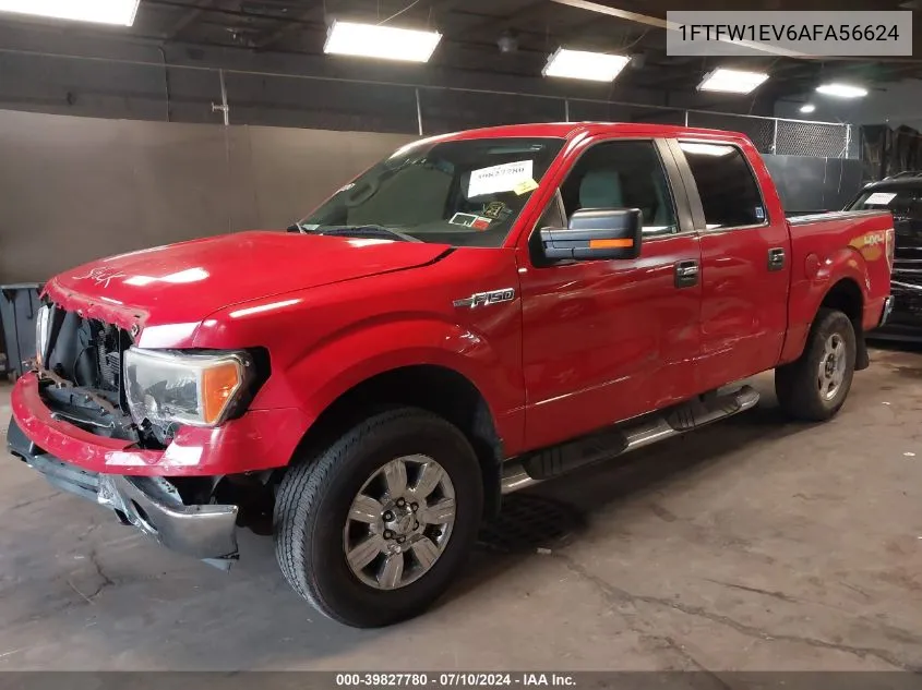 2010 Ford F-150 Fx4/Harley-Davidson/King Ranch/Lariat/Platinum/Xl/Xlt VIN: 1FTFW1EV6AFA56624 Lot: 39827780