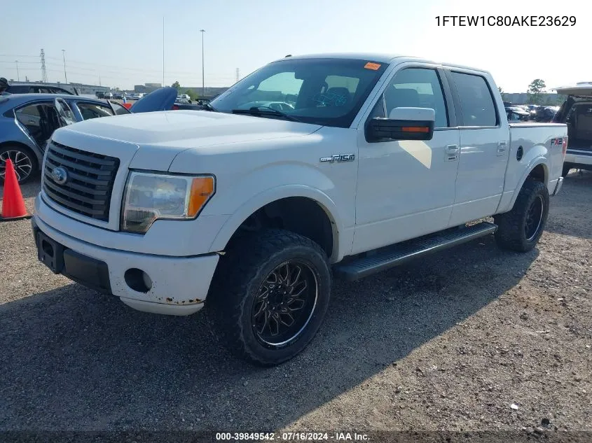 2010 Ford F-150 Fx2 Sport/Xl/Xlt VIN: 1FTEW1C80AKE23629 Lot: 39849542