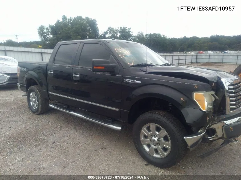 2010 Ford F-150 Xl/Xlt VIN: 1FTEW1E83AFD10957 Lot: 39878723