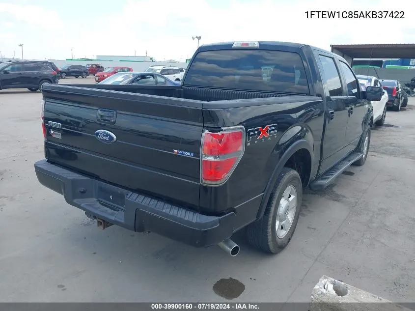 2010 Ford F-150 Fx2 Sport/Xl/Xlt VIN: 1FTEW1C85AKB37422 Lot: 39900160