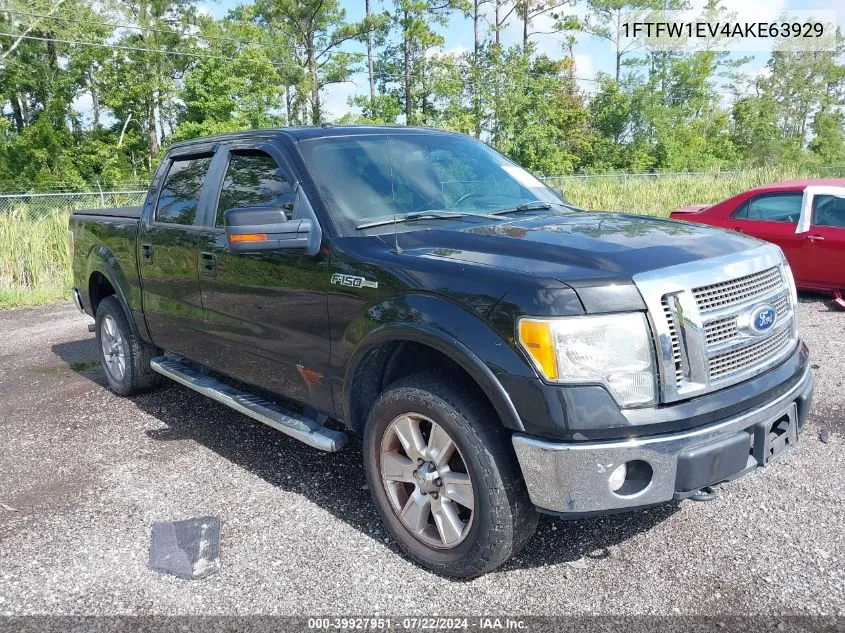 2010 Ford F-150 Fx4/Harley-Davidson/King Ranch/Lariat/Platinum/Xl/Xlt VIN: 1FTFW1EV4AKE63929 Lot: 39927951