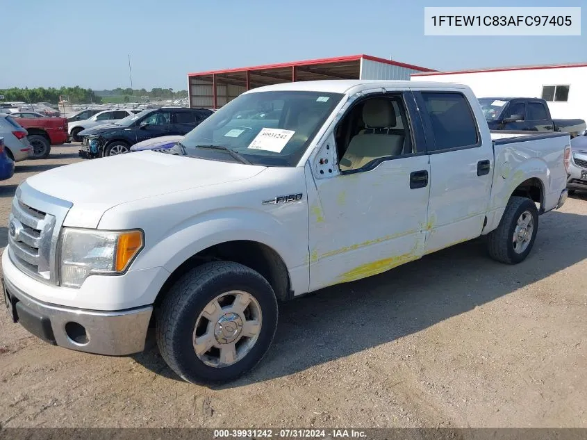 2010 Ford F-150 Fx2 Sport/Xl/Xlt VIN: 1FTEW1C83AFC97405 Lot: 39931242