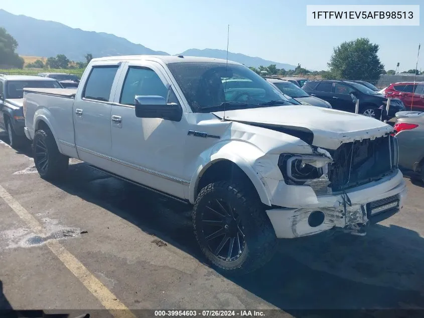 1FTFW1EV5AFB98513 2010 Ford F-150 Platinum