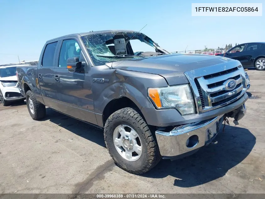 2010 Ford F-150 Xlt VIN: 1FTFW1E82AFC05864 Lot: 39968359