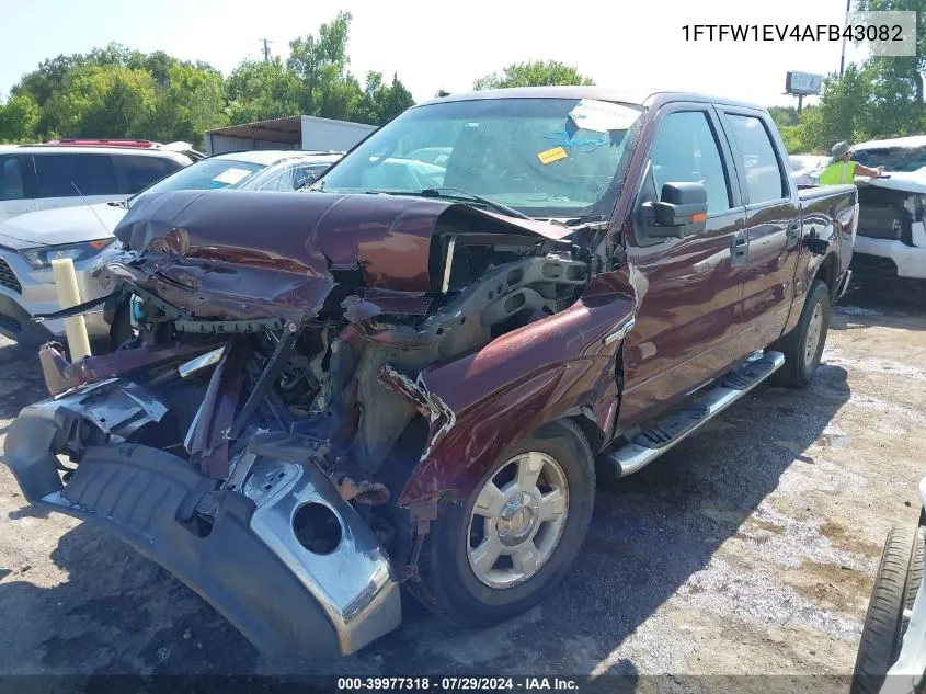 2010 Ford F-150 Fx4/Harley-Davidson/King Ranch/Lariat/Platinum/Xl/Xlt VIN: 1FTFW1EV4AFB43082 Lot: 39977318