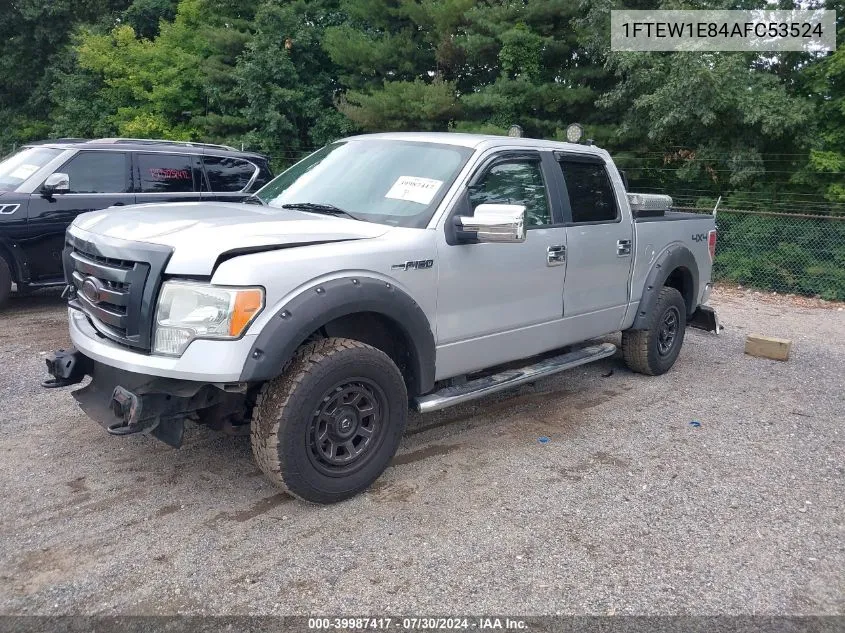 2010 Ford F-150 Xl/Xlt VIN: 1FTEW1E84AFC53524 Lot: 39987417