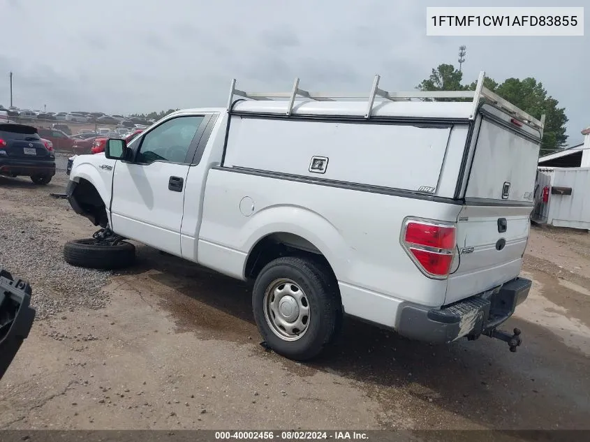 2010 Ford F-150 Stx/Xl/Xlt VIN: 1FTMF1CW1AFD83855 Lot: 40002456