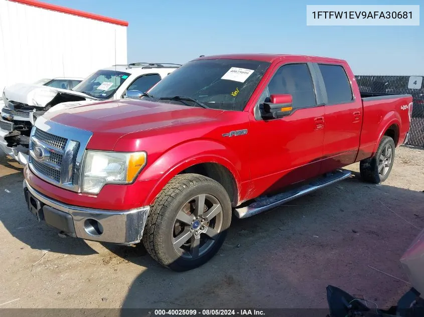 1FTFW1EV9AFA30681 2010 Ford F-150 Fx4/Harley-Davidson/King Ranch/Lariat/Platinum/Xl/Xlt