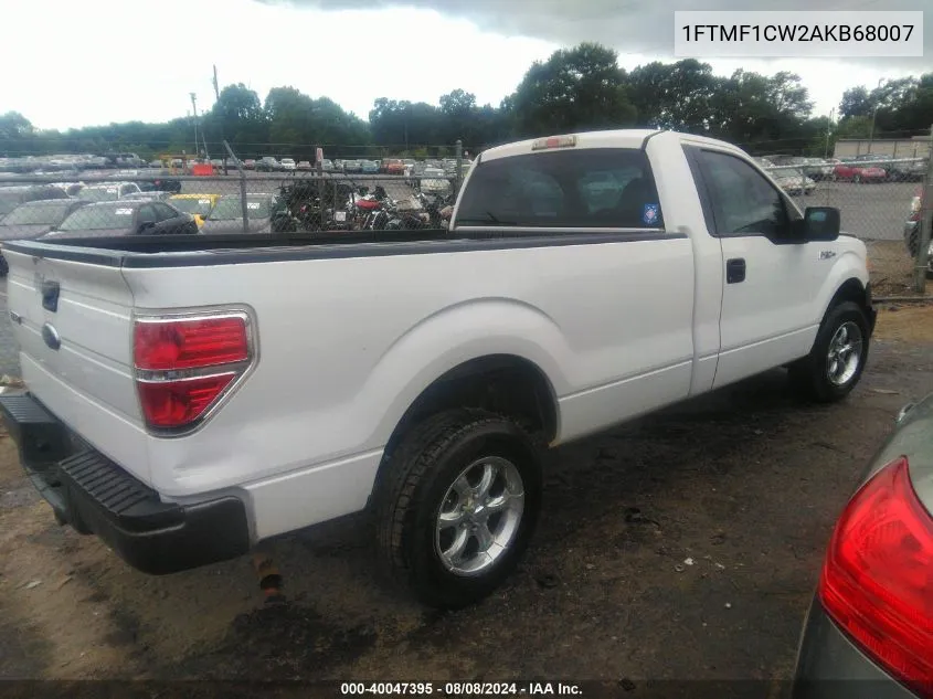 1FTMF1CW2AKB68007 2010 Ford F-150 Stx/Xl/Xlt