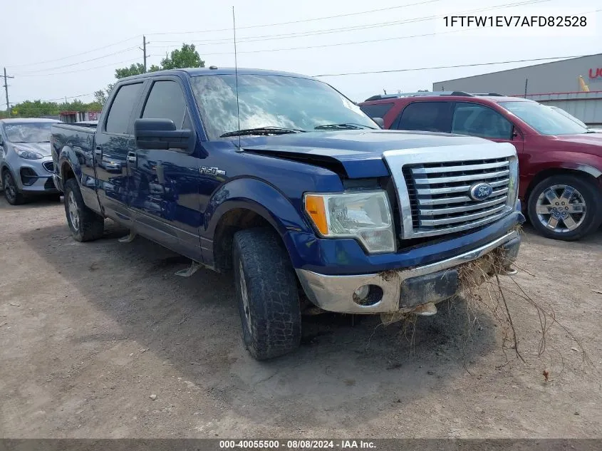 2010 Ford F150 Supercrew VIN: 1FTFW1EV7AFD82528 Lot: 40055500