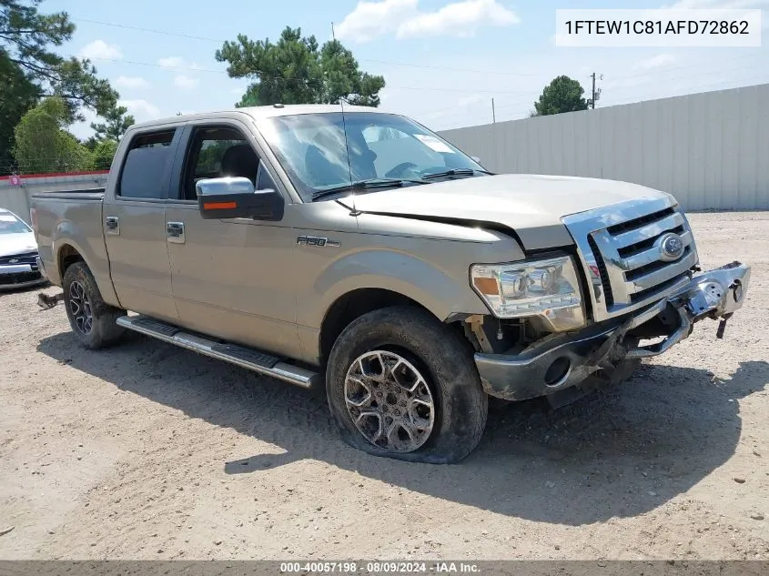 2010 Ford F-150 Xlt VIN: 1FTEW1C81AFD72862 Lot: 40057198