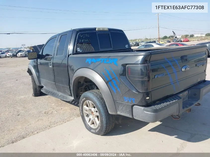 1FTEX1E63AFC77308 2010 Ford F-150 Svt Raptor