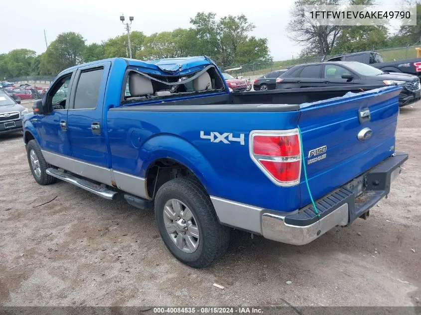 2010 Ford F-150 Fx4/Harley-Davidson/King Ranch/Lariat/Platinum/Xl/Xlt VIN: 1FTFW1EV6AKE49790 Lot: 40084535